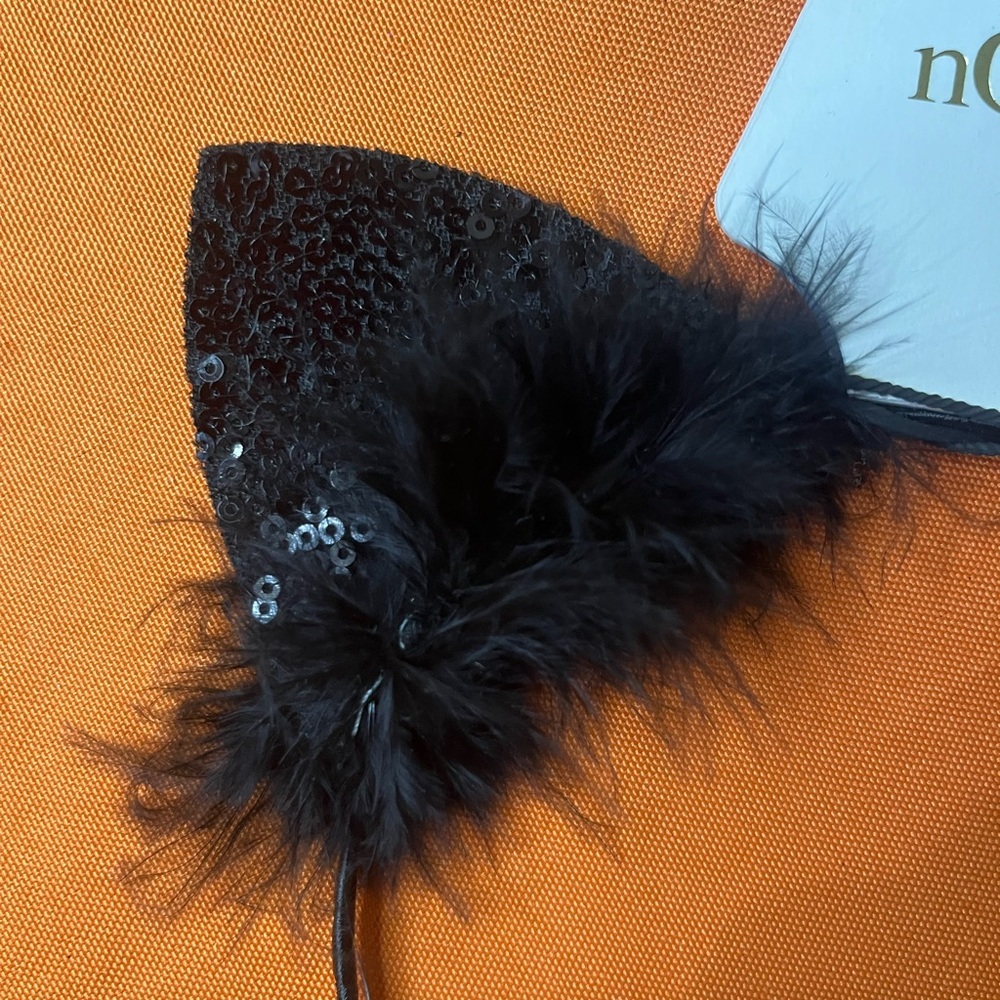 6/$25 nOir Jewelry Black Cat Ears Headband - Picture 9 of 11